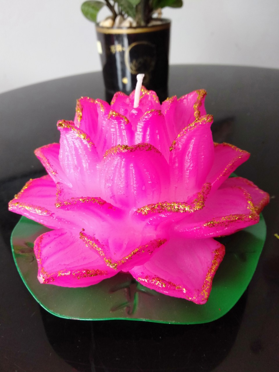 Nến hoa sen 5 tầng cánh màu hồng - Nến Khai Quang - Cơ Sở Sản Xuất Nến Nghệ Thuật Khai Quang